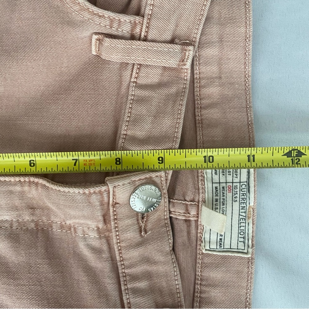 Current/Elliott Women’s Jeans Size 30 Skinny Light Wash Premium Denim Beige Pink - Picture 8 of 9